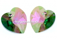 Swarovski, pandantiv inima, paradise shine, 14mm - x2