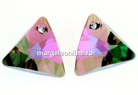Swarovski, pandantiv triunghi, paradise shine, 12mm - x1