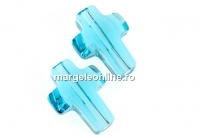 Swarovski, cruce, light turquoise, 14mm - x1