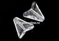 Swarovski, margele Arrow, crystal, 12mm - x2