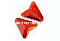 Swarovski, margele Arrow, red magma, 12mm - x2