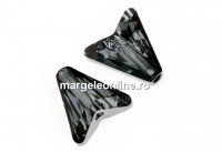 Swarovski, margele Arrow, silver night, 12mm - x2