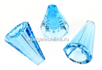 Swarovski, margele con Artemis, aquamarine, 12x10mm - x1