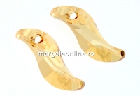 Swarovski, pandantiv Wave, golden shadow, 19mm - x1