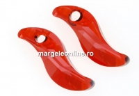 Swarovski, pandantiv Wave, red magma, 19mm - x1