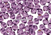 Swarovski, margele bicone, lilac, 4mm - x20