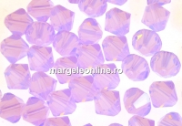 Swarovski, margele bicone, violet opal, 6mm - x10