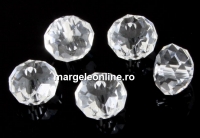 Swarovski, margele briolette, crystal clear, 6mm - x4