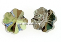 Swarovski, margele trifoi, iridescent green, 8mm - x2