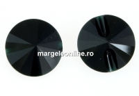 Swarovski, nasture margea, jet, 10mm - x1