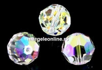 Swarovski, margele, rotund fatetat, aurore boreale, 12mm - x1