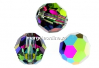 Swarovski, faceted round bead, vitrail medium, 8mm - x2