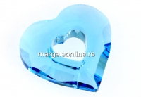 Swarovski, pandantiv Miss U Heart, aquamarine, 14mm - x1