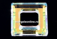 Swarovski, pandantiv square ring, aurore boreale, 14mm - x1