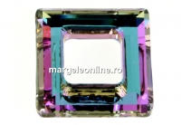 Swarovski, pandantiv square ring, vitrail light, 14mm - x1