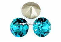 Swarovski, chaton SS45, blue zircon, 10mm - x2