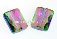 Swarovski, margele Mini rectangle, paradise shine, 8x6mm - x2