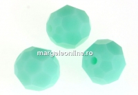 Swarovski, margele, rotund fatetat, mint alabaster, 8mm - x2