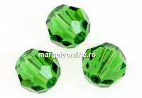 Swarovski, margele, rotund fatetat, fern green, 8mm - x2