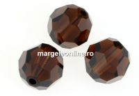 Swarovski, margele, rotund fatetat, mocca, 10mm - x2