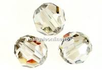 Swarovski, margele, rotund fatetat, silver shade, 10mm - x2