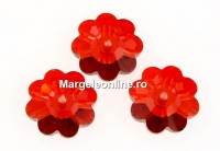 Swarovski, marguerite flower, red magma, 12mm - x4