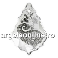 Swarovski, baroque pendant, Paisley Print, 38mm - x1