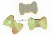 Swarovski, cabochon fundita papion, luminous green, 9mm - x1