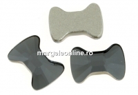 Swarovski, bowtie cabochon, silver night, 9mm - x1