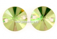 Swarovski, link, luminous green frosted, 10mm - x2