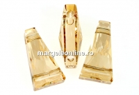 Swarovski, margele keystone, golden shadow, 17x9mm - x1