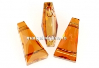 Swarovski, margele keystone, copper, 13x7mm - x1