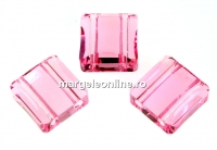 Swarovski, margele stairway, light rose, 10mm - x1
