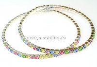 Bratara Swarovski 1088 mix happyness, placata cu argint, 18cm - x1