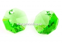 Swarovski, octagon pendant, peridot, 8mm - x2