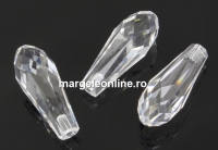 Swarovski, pandantiv pure drop, crystal, 20mm - x1