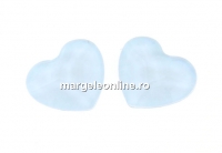 Swarovski, cabochon inima, powder blue, 6mm - x2