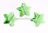 Swarovski, margele stea, peridot, 12mm - x2