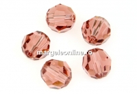 Swarovski, rotund fatetat, blush rose, 4mm - x10