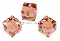 Swarovski, margele cub, blush rose, 6mm - x2