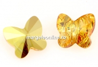 Swarovski, margele fluture, metallic sunshine, 6mm - x2