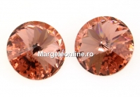 Swarovski, rivoli, blush rose, 8mm - x2