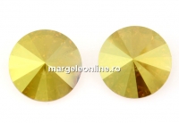 Swarovski, rivoli, metallic sunshine, 10mm - x2