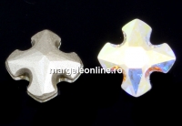 Swarovski, fancy greek cross, aurore boreale, 8mm - x1