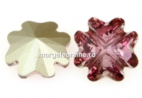 Swarovski, fancy trifoi, antique pink, 14mm - x1