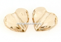 Swarovski, margele inima, light silk, 8mm - x2