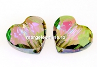 Swarovski, margele inima, paradise shine, 8mm - x2