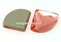 Swarovski, cabochon evantai, rose peach, 10mm - x1