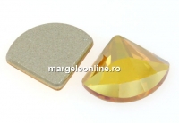 Swarovski, fan cabochon, metallic sunshine, 10mm - x1