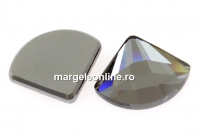 Swarovski, cabochon evantai, silver night, 10mm - x1